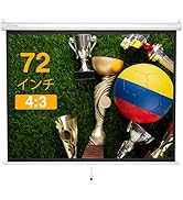 Amazon | InstaHibit プロジェクター スクリーン 72インチ 16:9 吊り